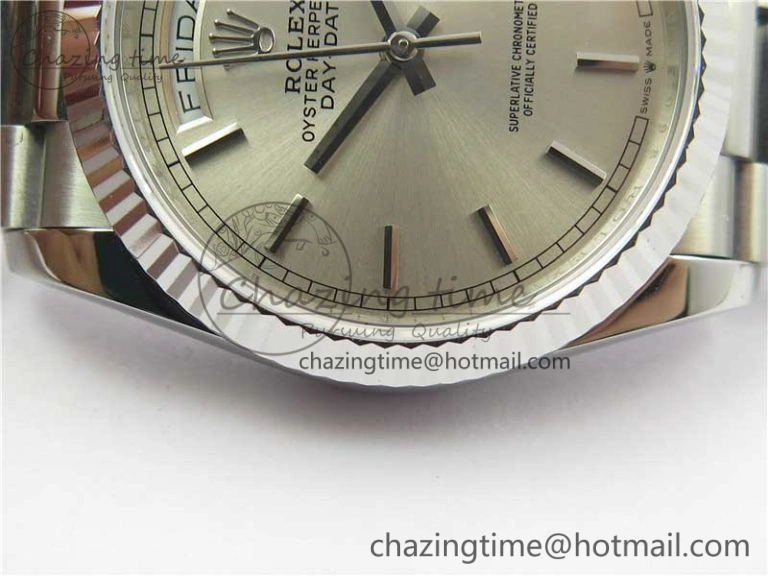 Day-Date 36 SS 128239 Bp Maker Best Edition Silver Dial on President Bracelet Colorful 10546