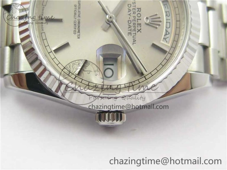 Day-Date 36 SS 128239 Bp Maker Best Edition Silver Dial on President Bracelet Colorful 10546