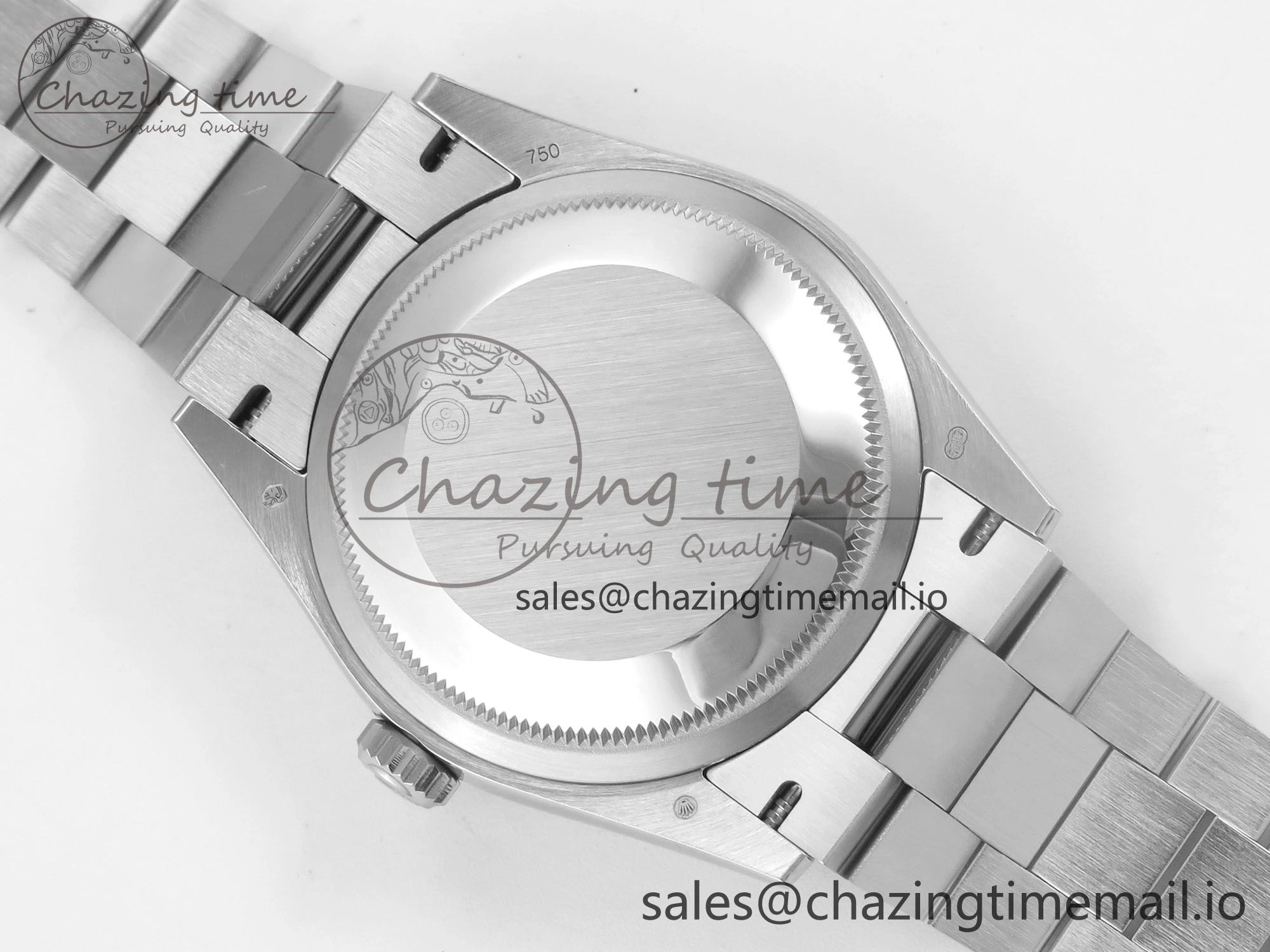 FlexibleFit Day Date 36 SS 128239 KF 1:1 Best Edition Blue Crystal Dial on President Bracelet A2836 (Gain Weight) 50
