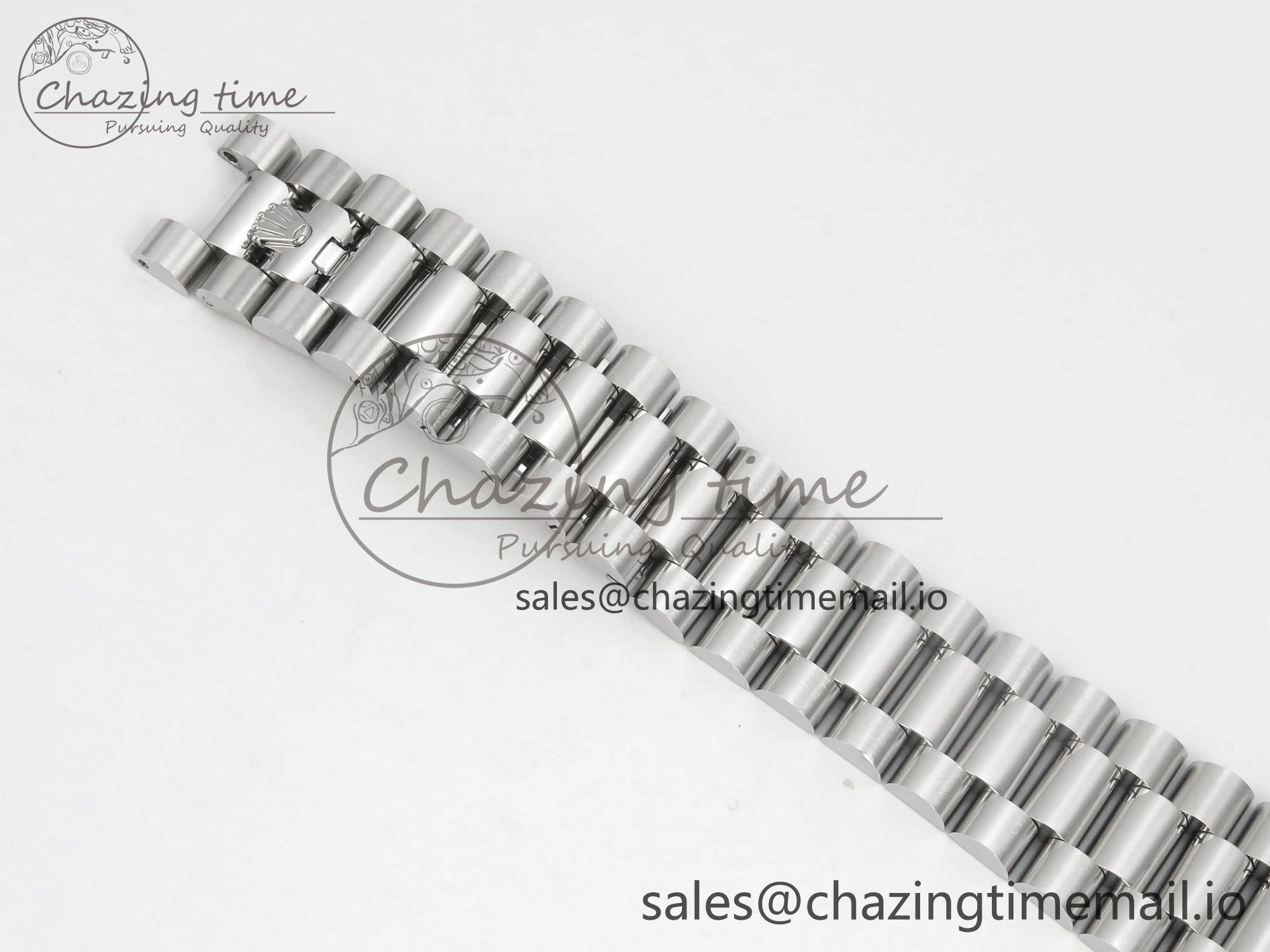 FlexibleFit Day Date 36 SS 128239 KF 1:1 Best Edition Blue Crystal Dial on President Bracelet A2836 (Gain Weight) 50