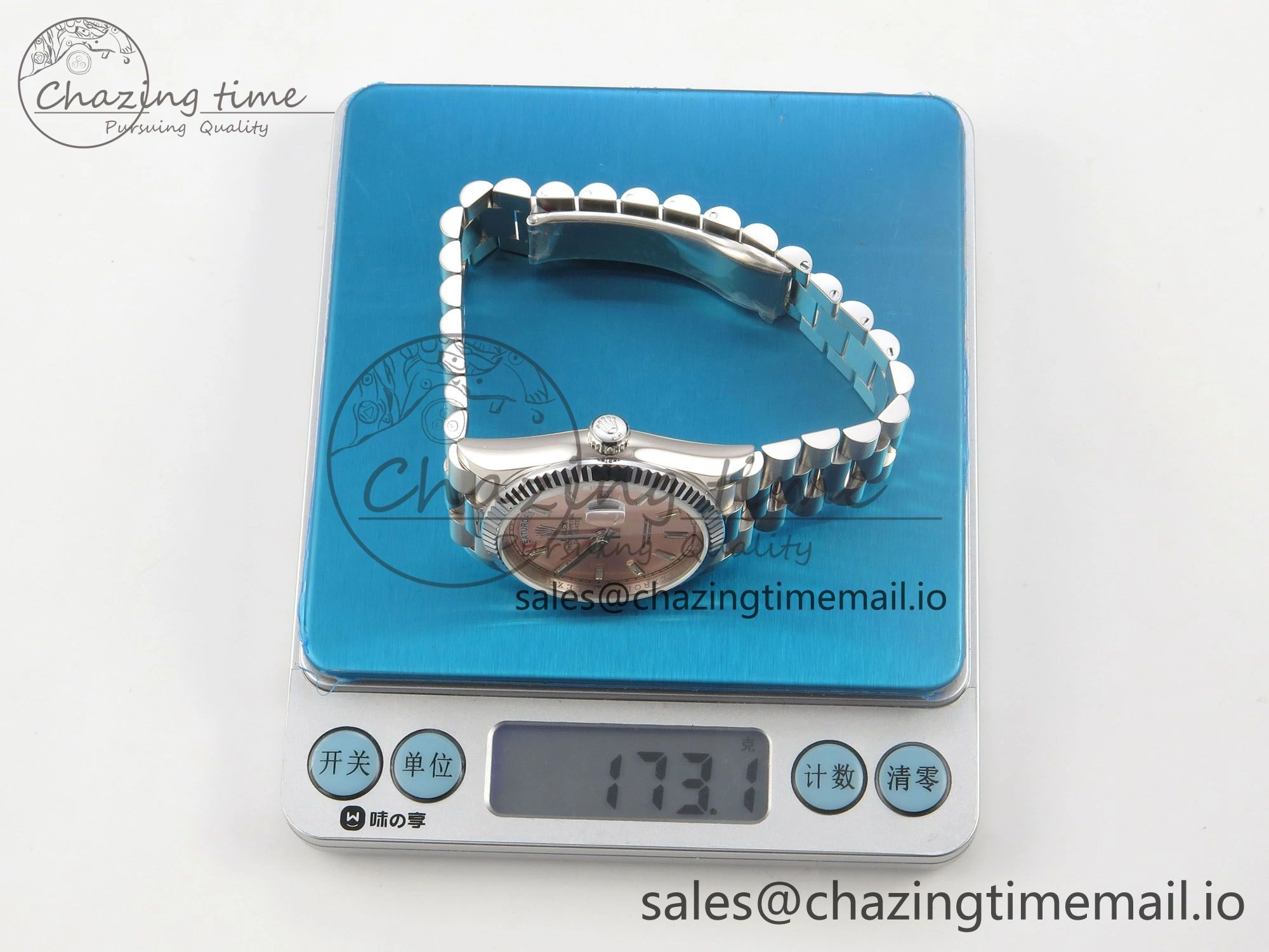 Day Date 36 SS 128239 KF 1:1 Best Edition RG Crystal Dial on President Bracelet A2836 (Gain Weight) OdorResistant 64