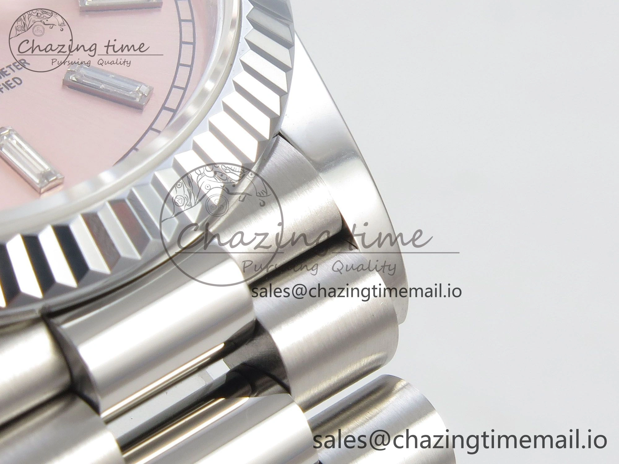 Day Date 36 SS 128239 KF 1:1 Best Edition RG Crystal Dial on President Bracelet A2836 (Gain Weight) OdorResistant 64