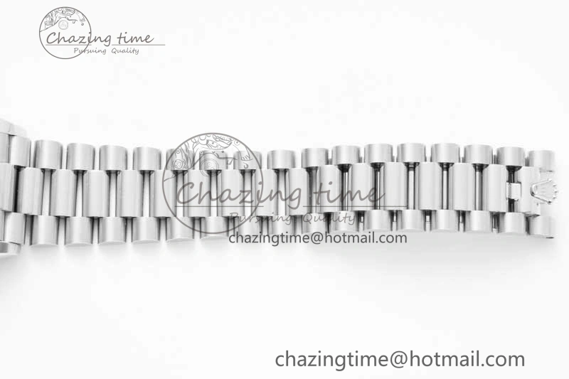Fashionable Day Date 36 SS RAF Best Edition Blue Black Diamonds Dial on YG Bracelet A 2016