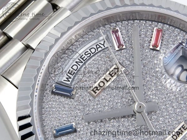 Day Date 36 SS TWSF Best Edition Diamonds Dial on SS Bracelet A Sustainable 1602