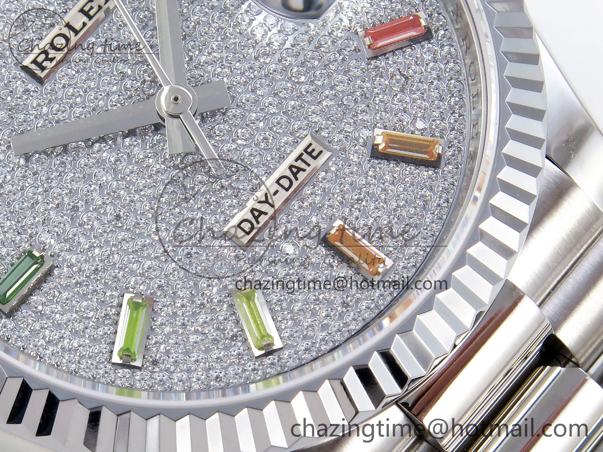 Day Date 36 SS TWSF Best Edition Diamonds Dial on SS Bracelet A Sustainable 1602