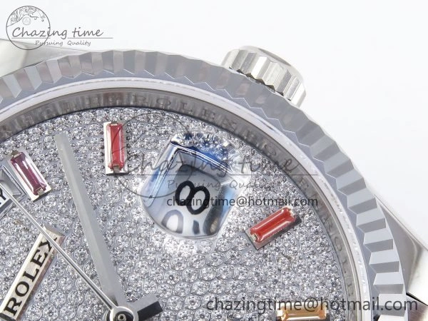 Day Date 36 SS TWSF Best Edition Diamonds Dial on SS Bracelet A Sustainable 1602