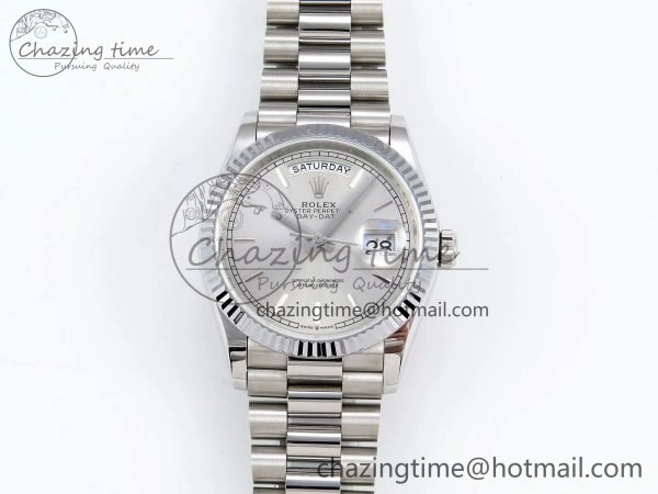 Day Date 36 SS TWSF Best Edition Silver Dial on SS Bracelet A Timeless 1601