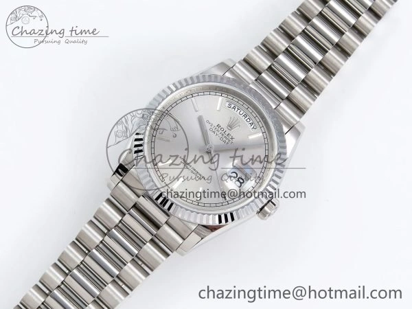 Day Date 36 SS TWSF Best Edition Silver Dial on SS Bracelet A Timeless 1601