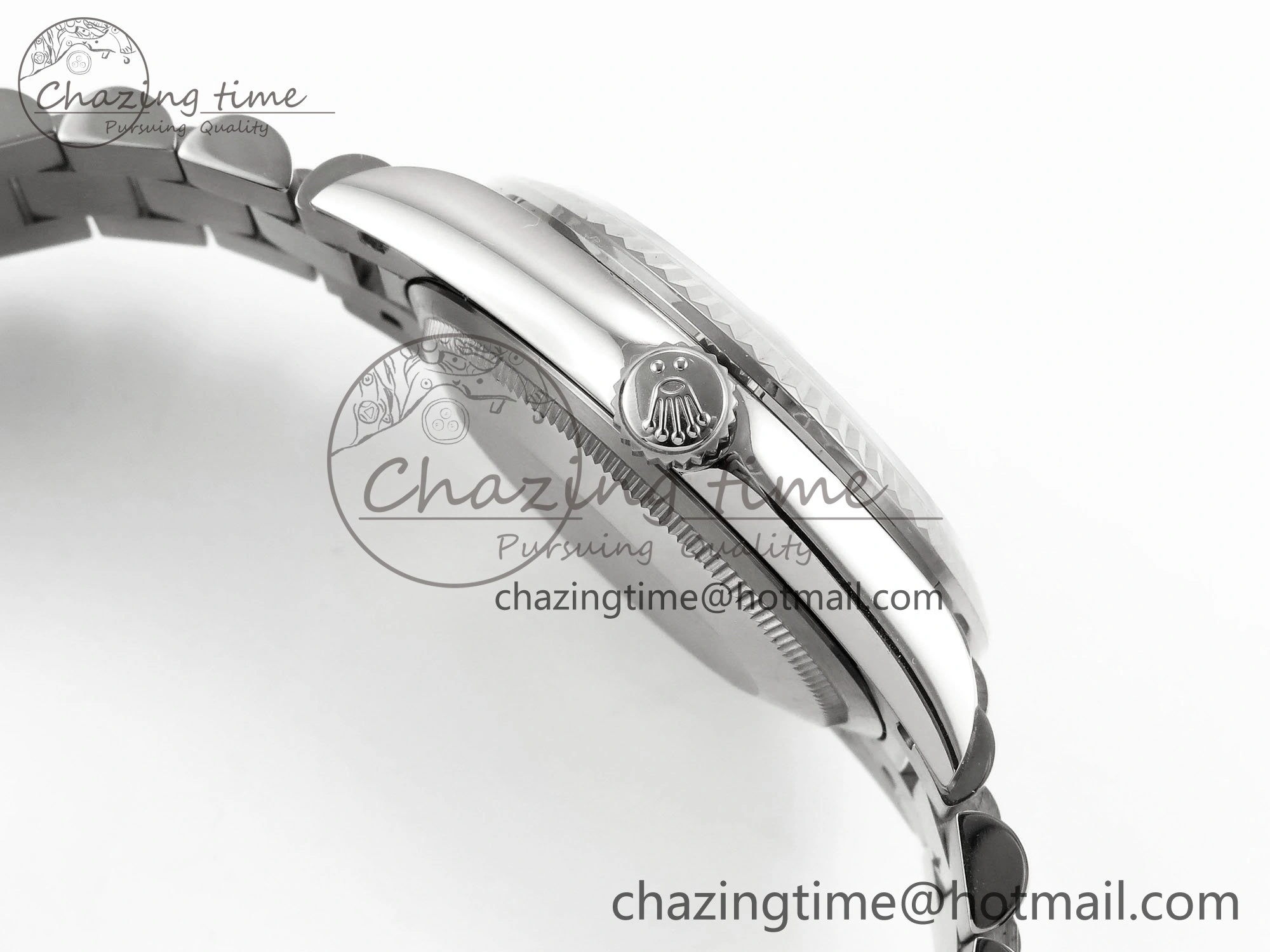 Durable Day Date 36 SS TWSF Best Edition White Diamonds Dial on SS Bracelet A 1604