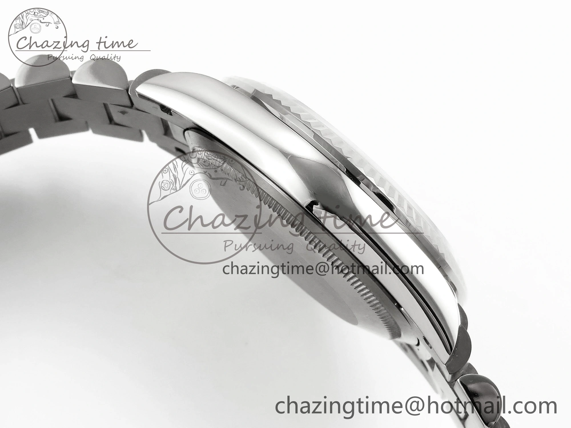 Durable Day Date 36 SS TWSF Best Edition White Diamonds Dial on SS Bracelet A 1604