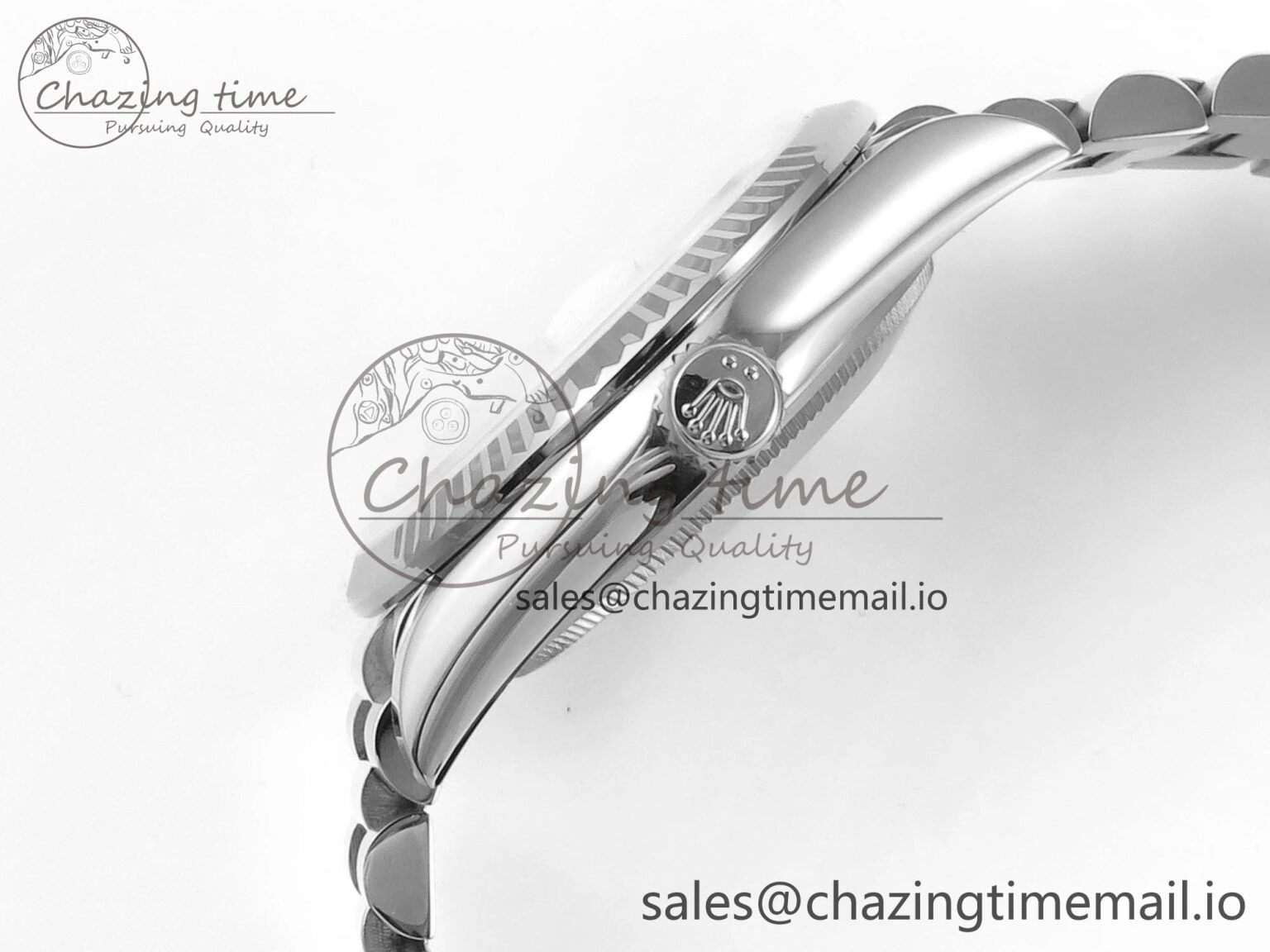 Stylish Day Date 36 YG 128236 KF 1:1 Best Edition Blue Ombre Dial on President Bracelet A2836 (Gain Weight) 499