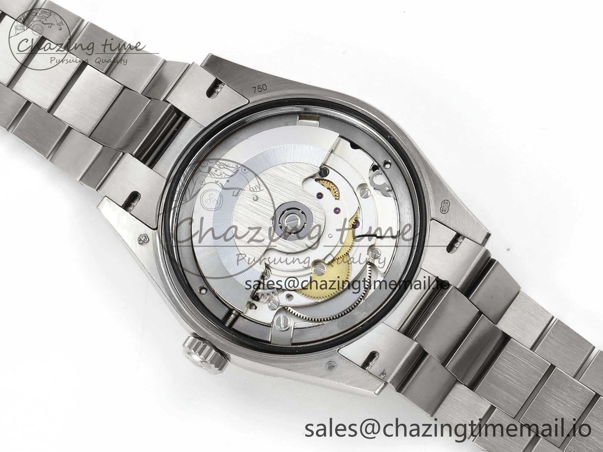 Stylish Day Date 36 YG 128236 KF 1:1 Best Edition Blue Ombre Dial on President Bracelet A2836 (Gain Weight) 499