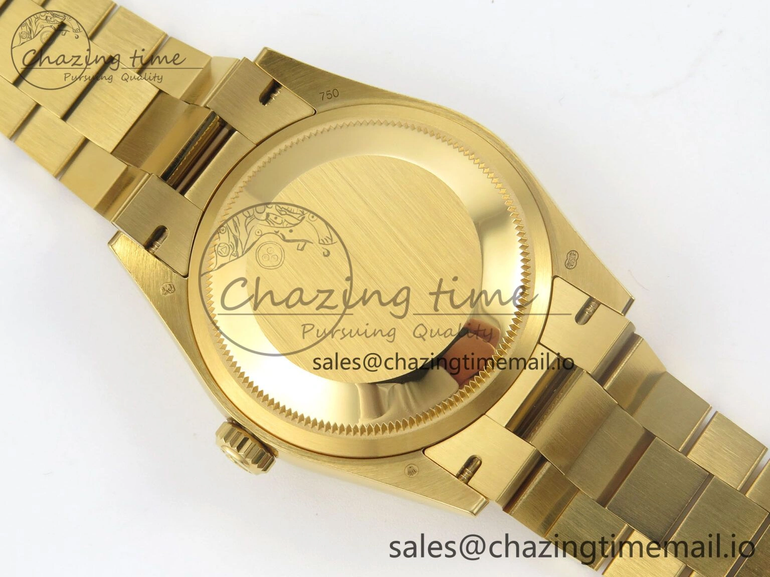 TechFriendly Day Date 36 YG 128238 KF 1:1 Best Edition Green Dial on President Bracelet A2836 (Gain Weight) 60