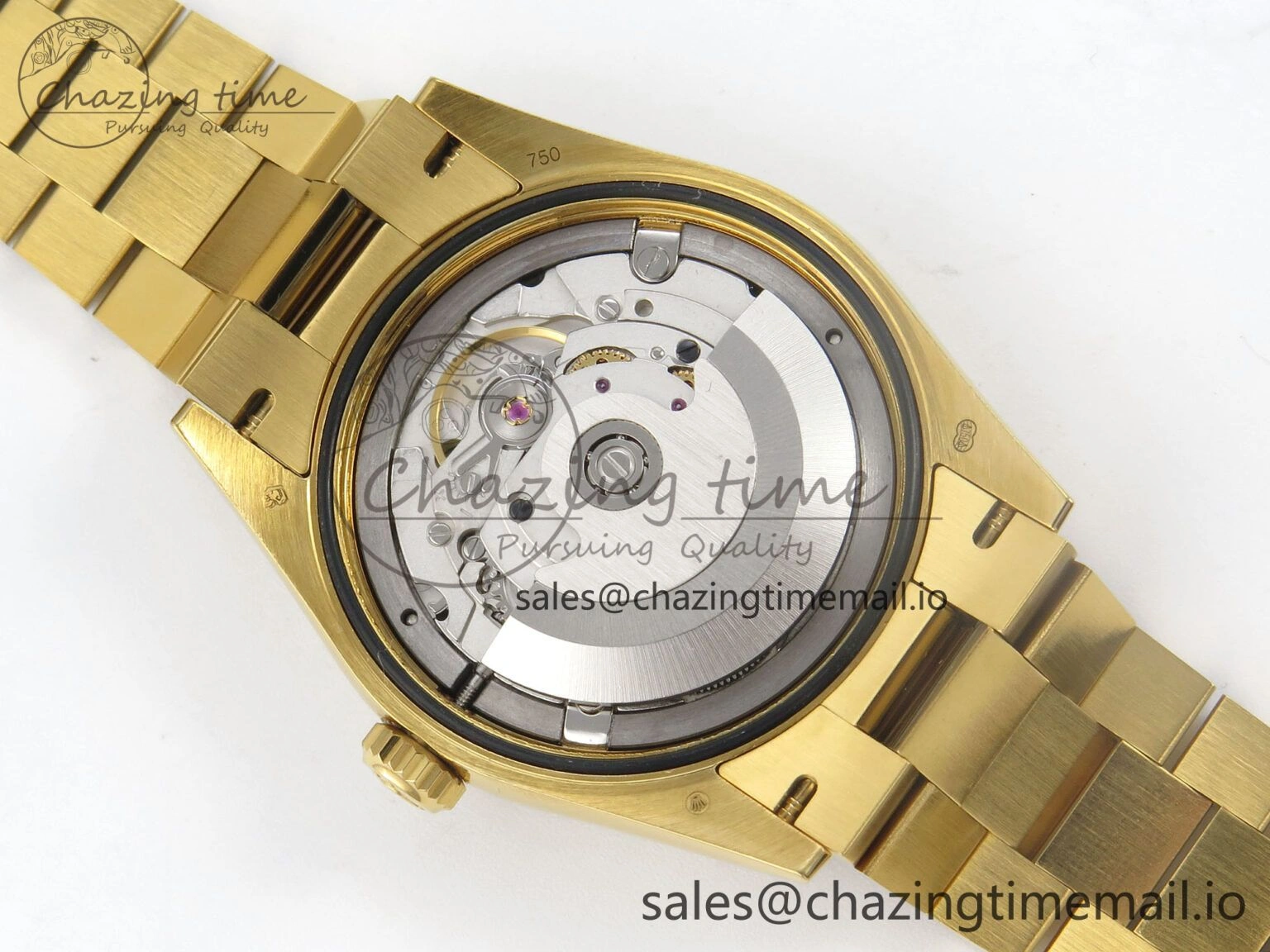 TechFriendly Day Date 36 YG 128238 KF 1:1 Best Edition Green Dial on President Bracelet A2836 (Gain Weight) 60