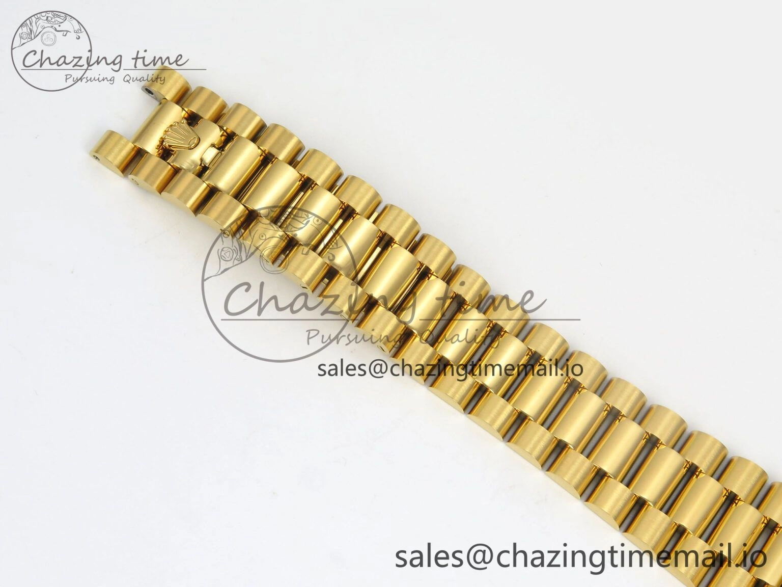 TechFriendly Day Date 36 YG 128238 KF 1:1 Best Edition Green Dial on President Bracelet A2836 (Gain Weight) 60