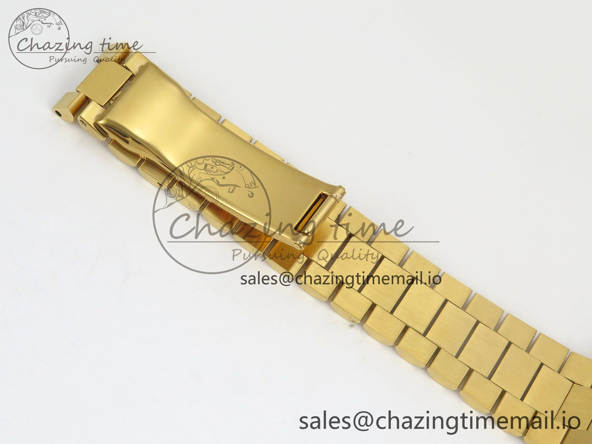 TechFriendly Day Date 36 YG 128238 KF 1:1 Best Edition Green Dial on President Bracelet A2836 (Gain Weight) 60