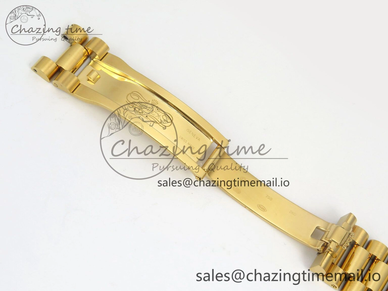 TechFriendly Day Date 36 YG 128238 KF 1:1 Best Edition Green Dial on President Bracelet A2836 (Gain Weight) 60