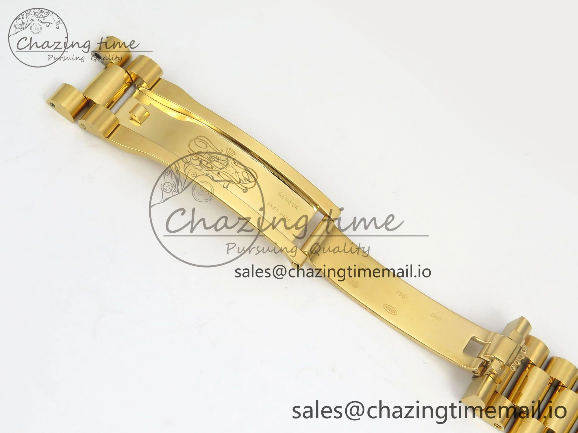 TechFriendly Day Date 36 YG 128238 KF 1:1 Best Edition Green Dial on President Bracelet A2836 (Gain Weight) 60