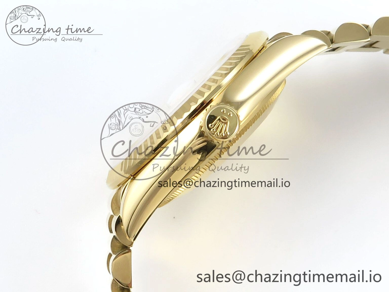 Day Date 36 YG 128238 KF 1:1 Best Edition Green Ombre Dial on President Bracelet A2836 (Gain Weight) Affordable 506