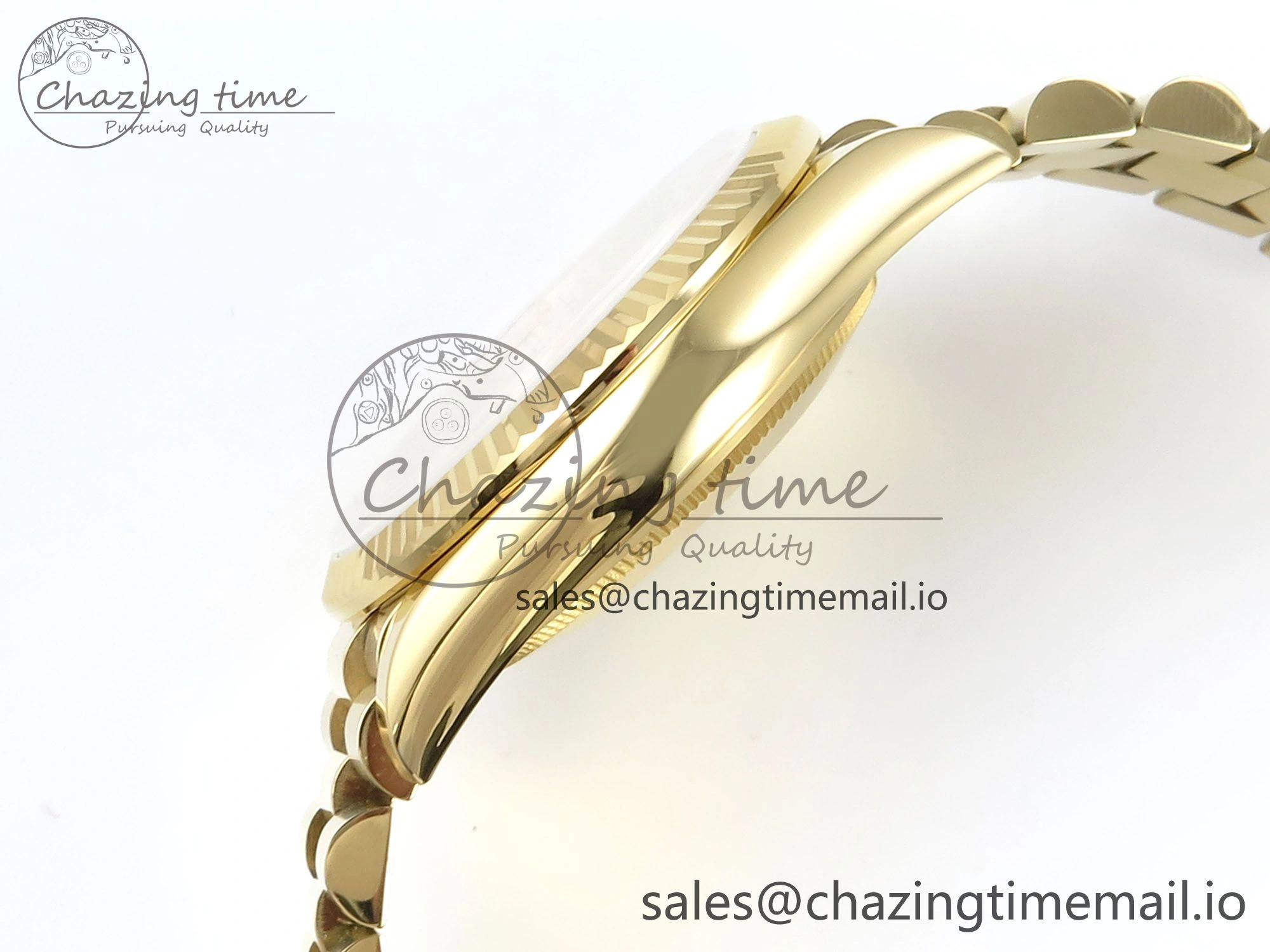 Day Date 36 YG 128238 KF 1:1 Best Edition Green Ombre Dial on President Bracelet A2836 (Gain Weight) Affordable 506