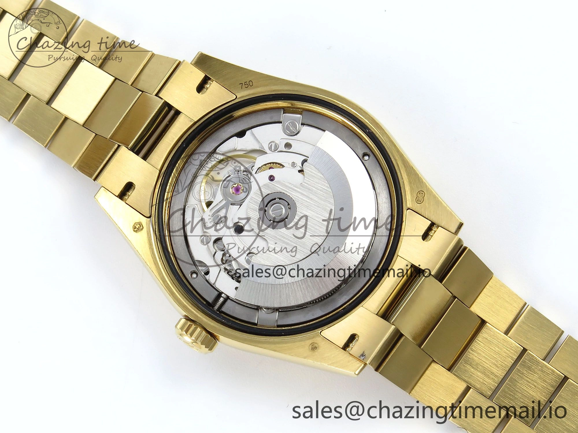 Day Date 36 YG 128238 KF 1:1 Best Edition Green Ombre Dial on President Bracelet A2836 (Gain Weight) Affordable 506