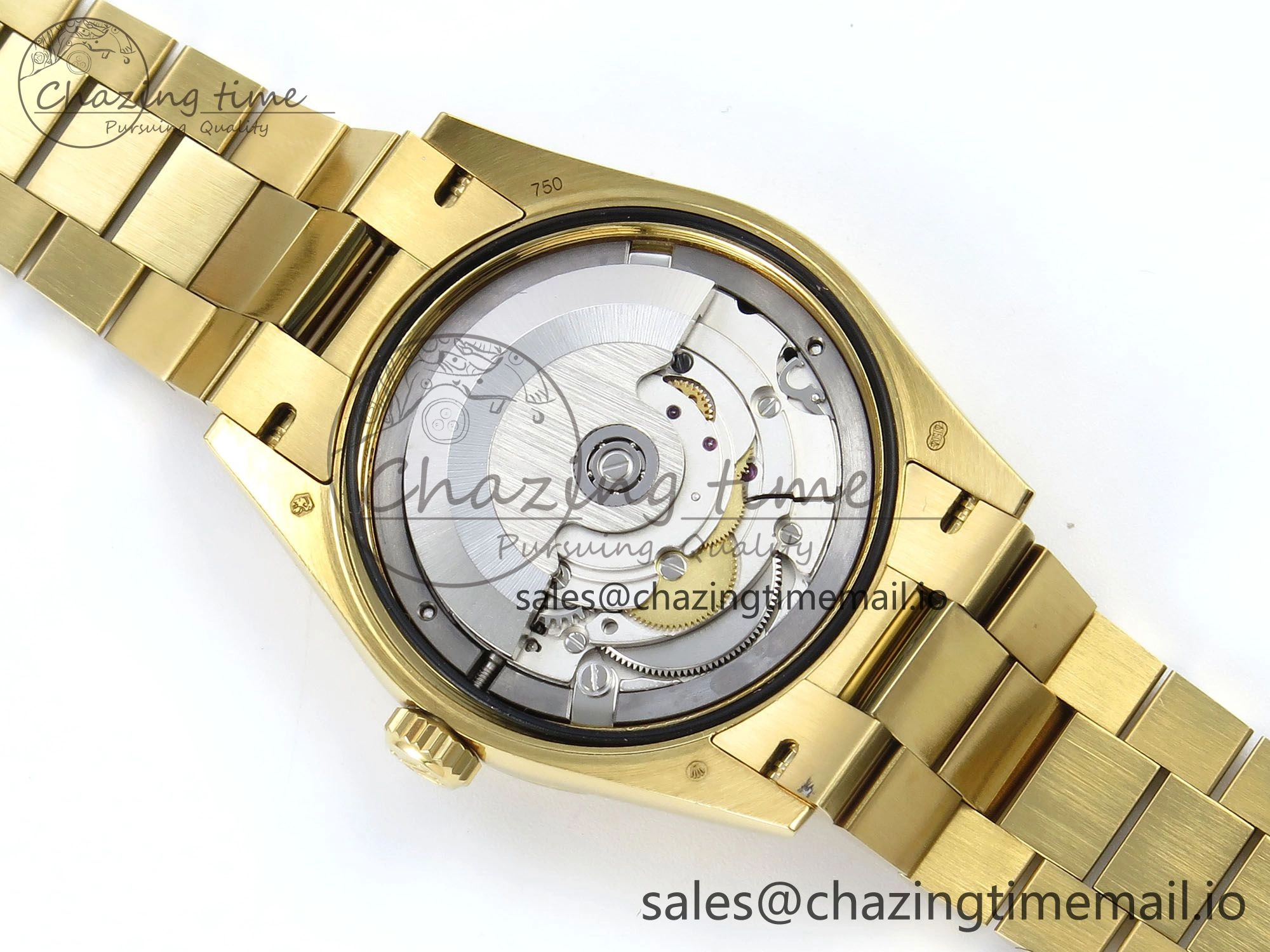 Day Date 36 YG 128238 KF 1:1 Best Edition Green Ombre Dial on President Bracelet A2836 (Gain Weight) Affordable 506