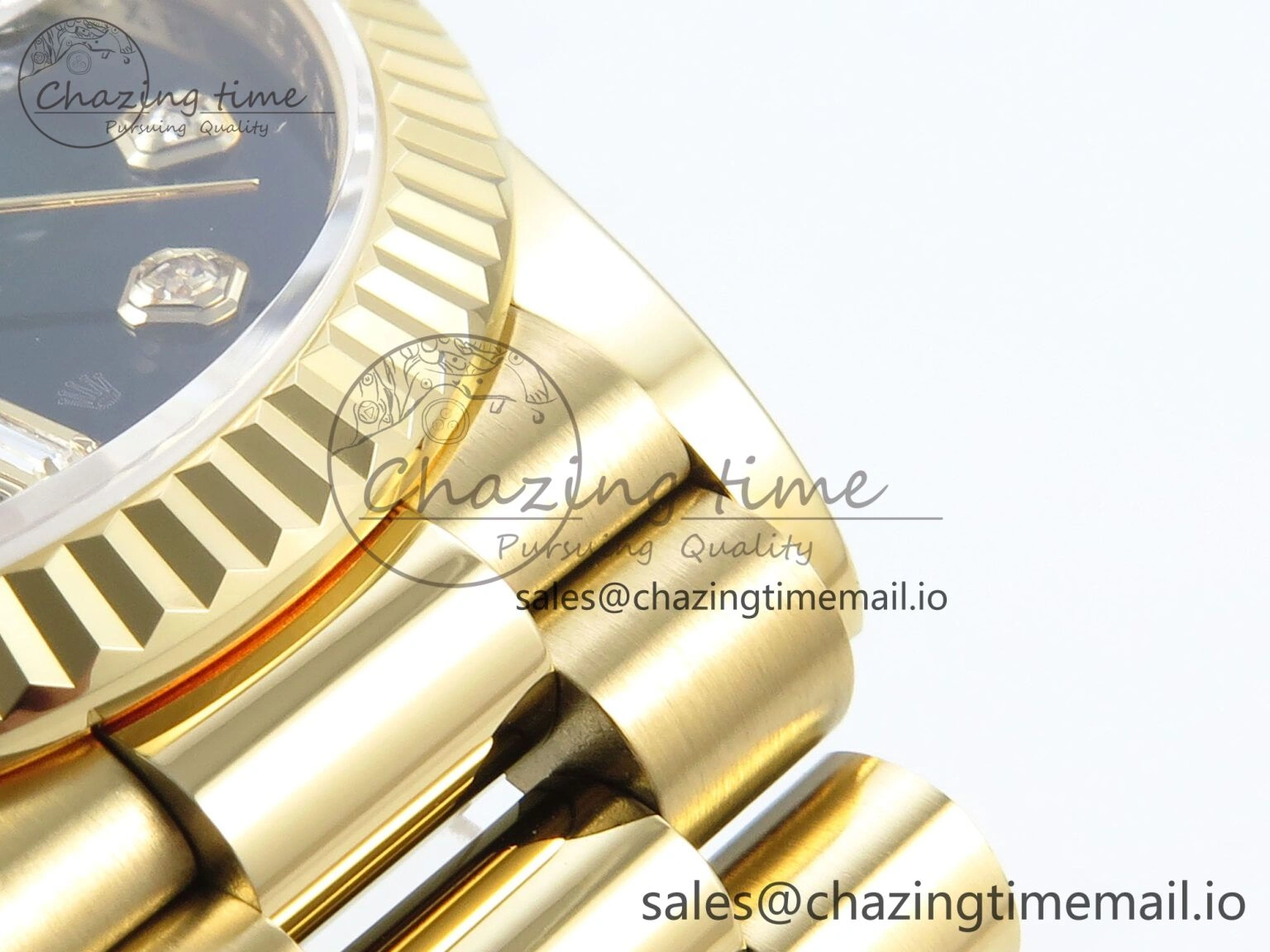 Day Date 36 YG 128238 KF 1:1 Best Edition Green Ombre Dial on President Bracelet A2836 (Gain Weight) Affordable 506
