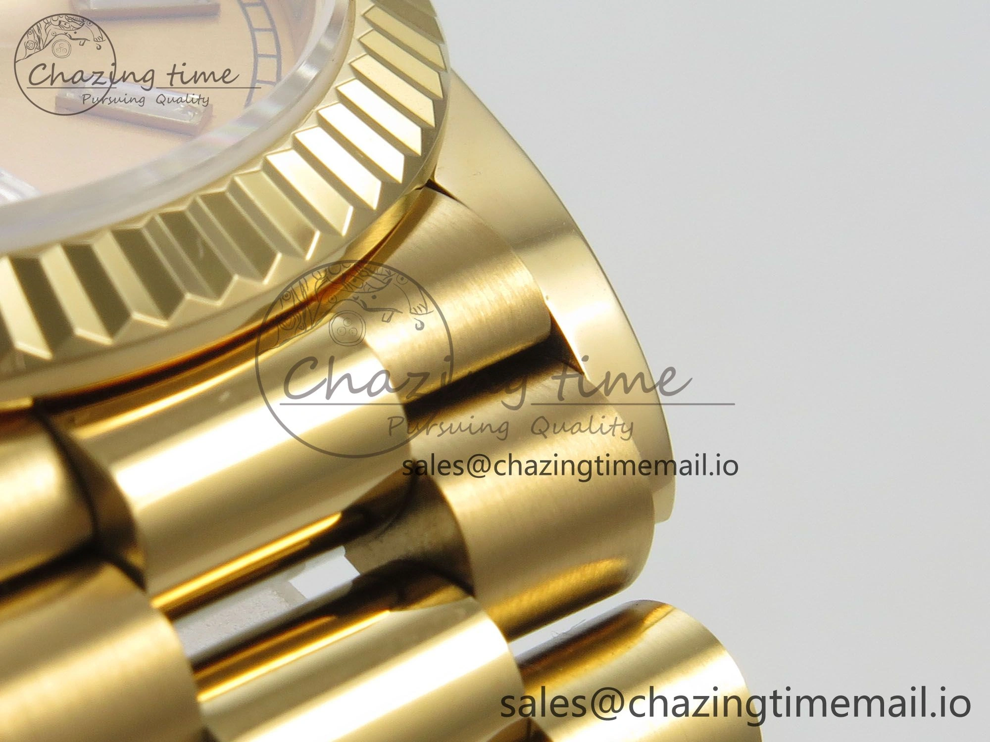 Day Date 36 YG 128238 KF 1:1 Best Edition YG Crystal Dial on President Bracelet A2836 (Gain Weight) FreshLook 63