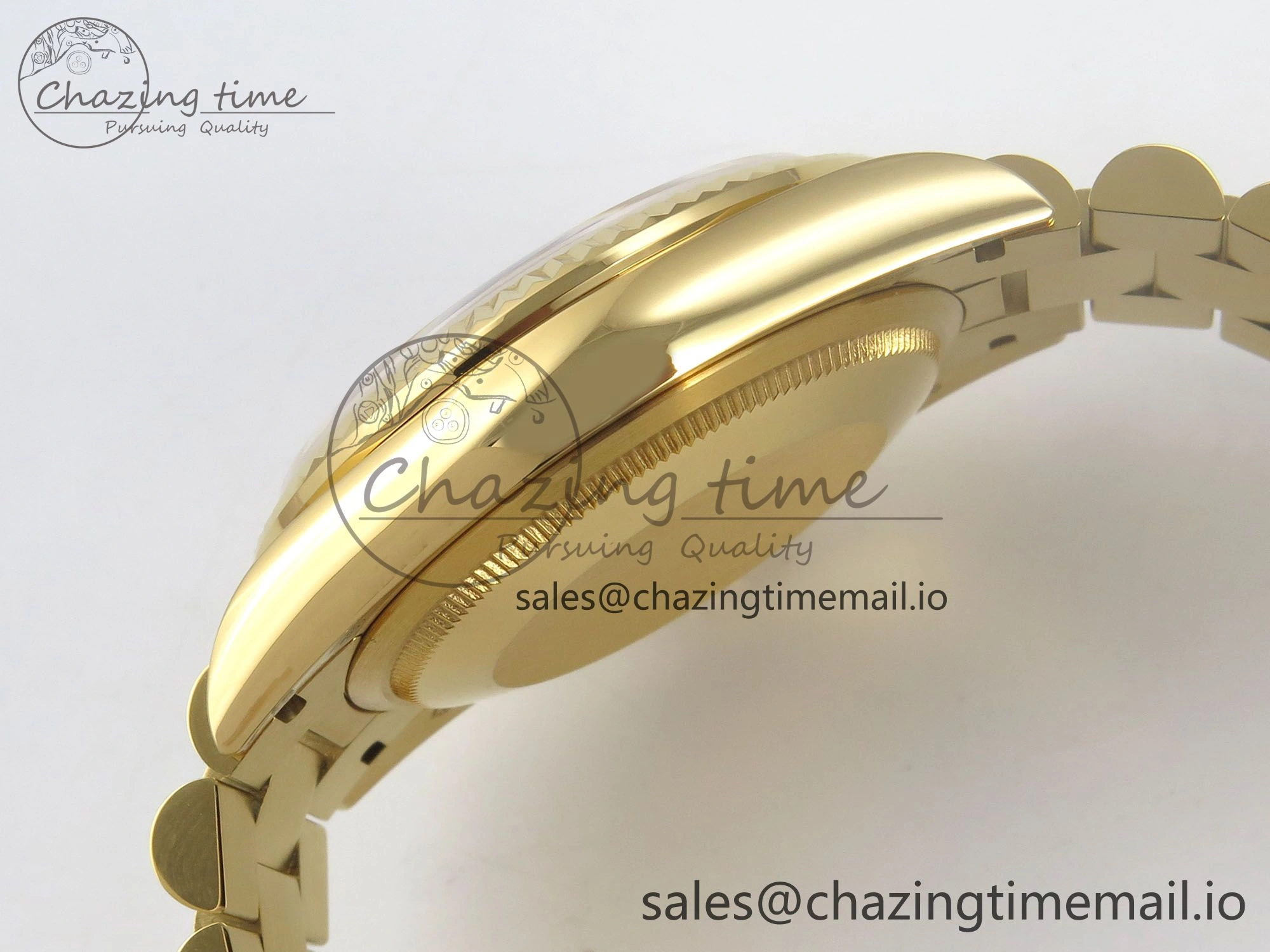 Day Date 36 YG 128238 KF 1:1 Best Edition YG Crystal Dial on President Bracelet A2836 (Gain Weight) FreshLook 63