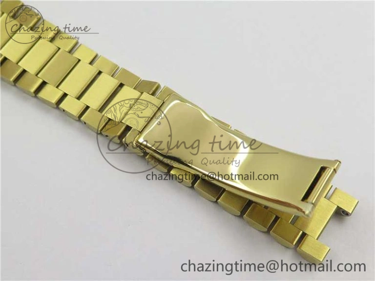 Day-Date 36 YG 128239 Bp Maker Best Edition Green Dial Crystral Markers on YG President Bracelet Minimalist 3133