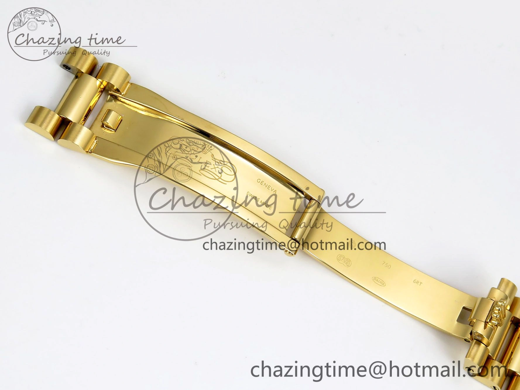WellDesigned Day Date 36 YG RAF 1:1 Best Edition Green Stone Dial Diamonds Bezel on YG Bracelet A 1291