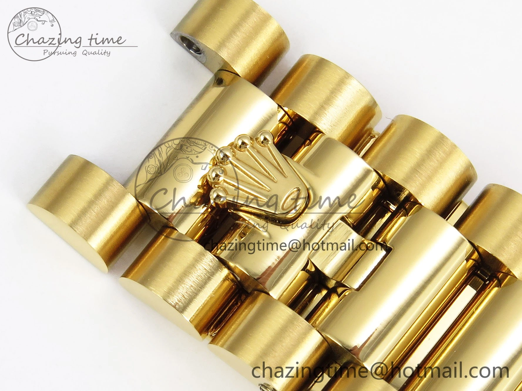 Reliable Day Date 36 YG RAF 1:1 Best Edition Green Stone Roman Dial Diamonds Bezel on YG Bracelet A 1523