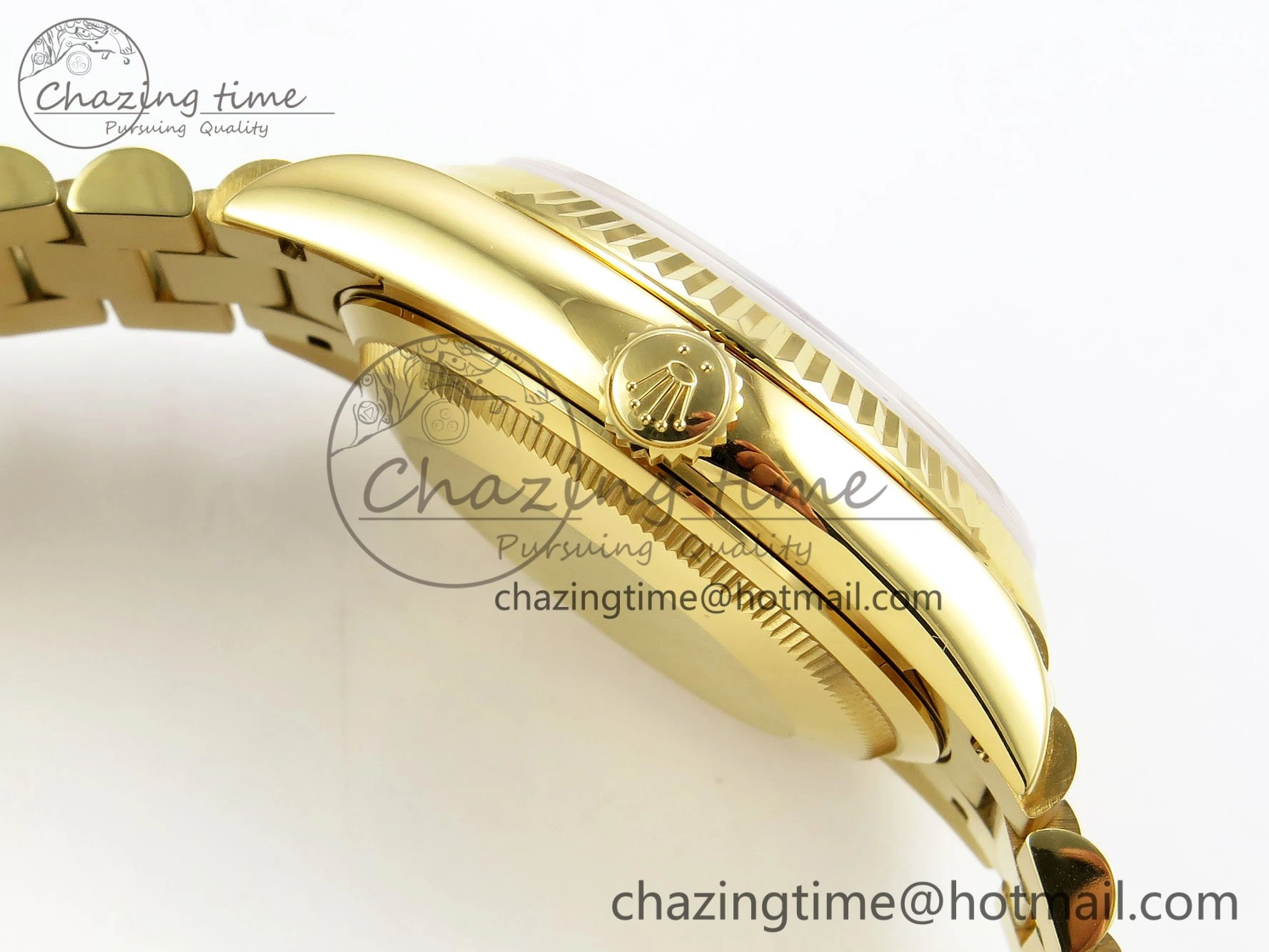 Day Date 36 YG RAF 1:1 Best Edition Green Stone Roman Dial on YG Bracelet A Tailored 1524