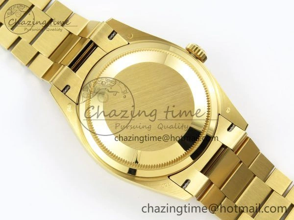 Day Date 36 YG RAF Best Edition Brown Wave Dial on YG Bracelet A FashionForward 1383