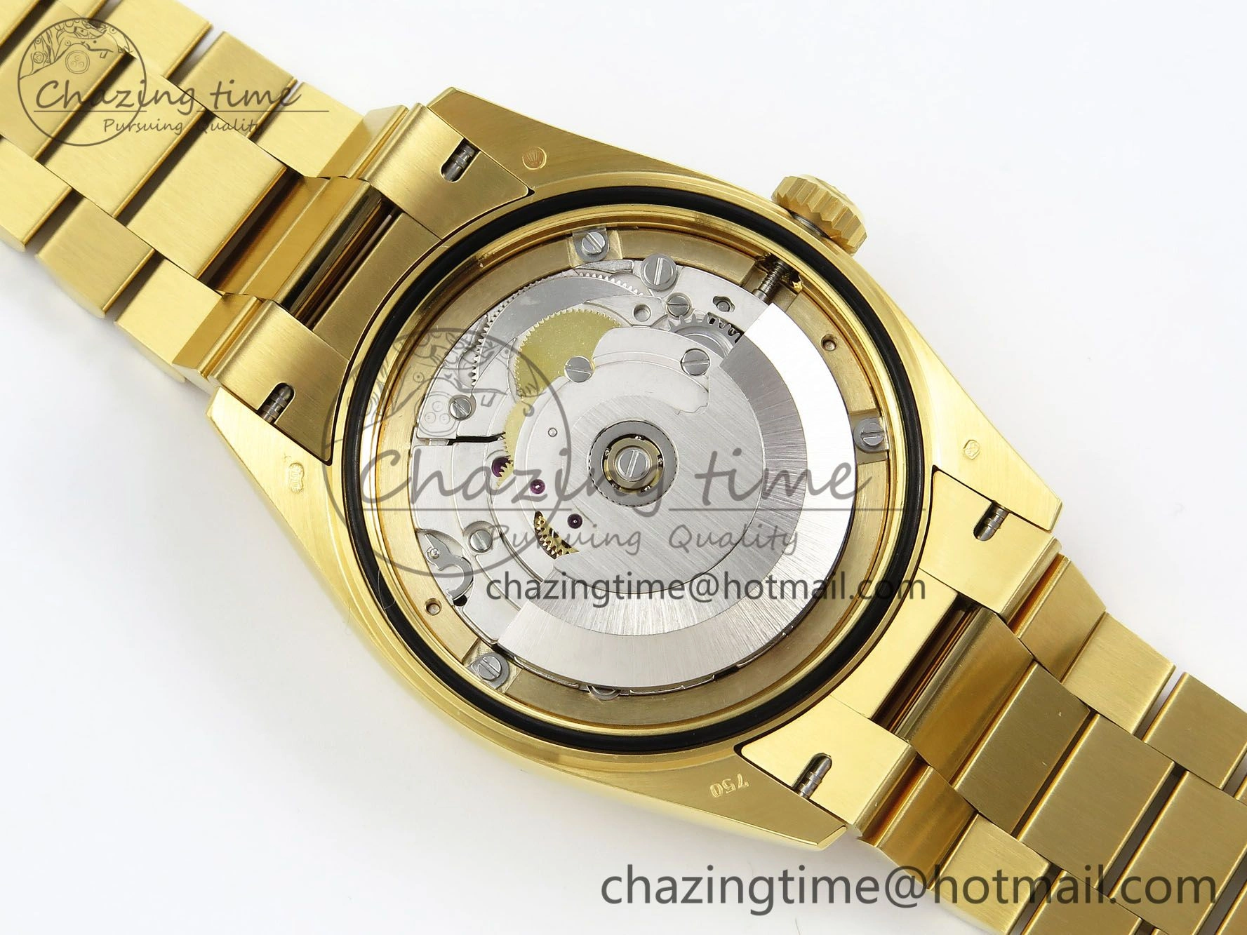 Day Date 36 YG RAF Best Edition Brown Wave Dial on YG Bracelet A FashionForward 1383