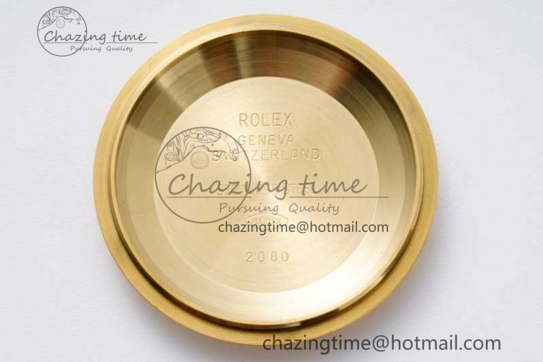 Stretchable Day Date 36 YG RAF Best Edition Brown Wave Dial on YG Bracelet A 2023