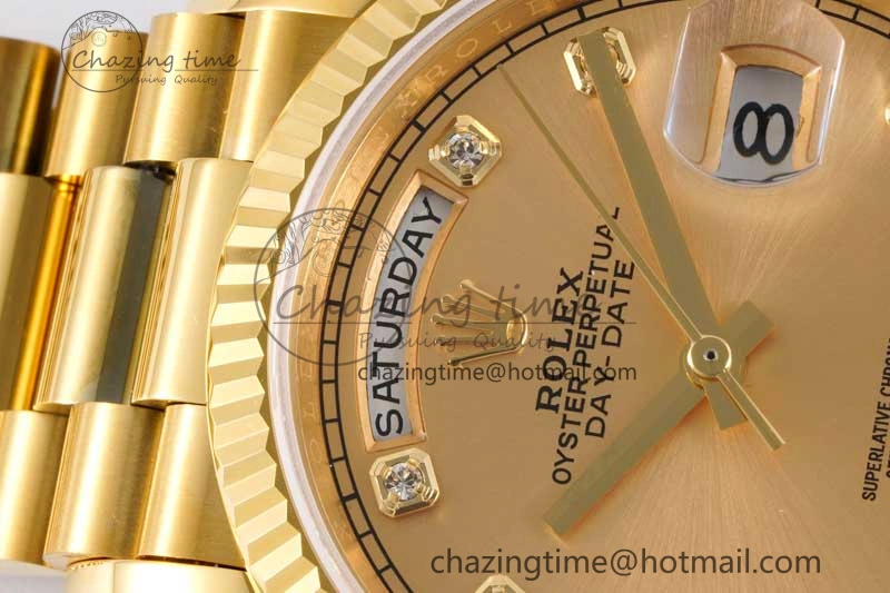 Day Date 36 YG RAF Best Edition YG Diamonds Dial on YG Bracelet A Chic 2021