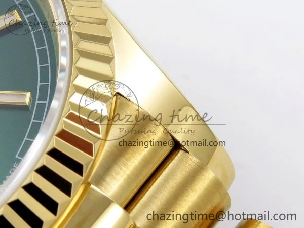 Day Date 36 YG TWSF Best Edition Green Dial on YG Bracelet A Modern 1612