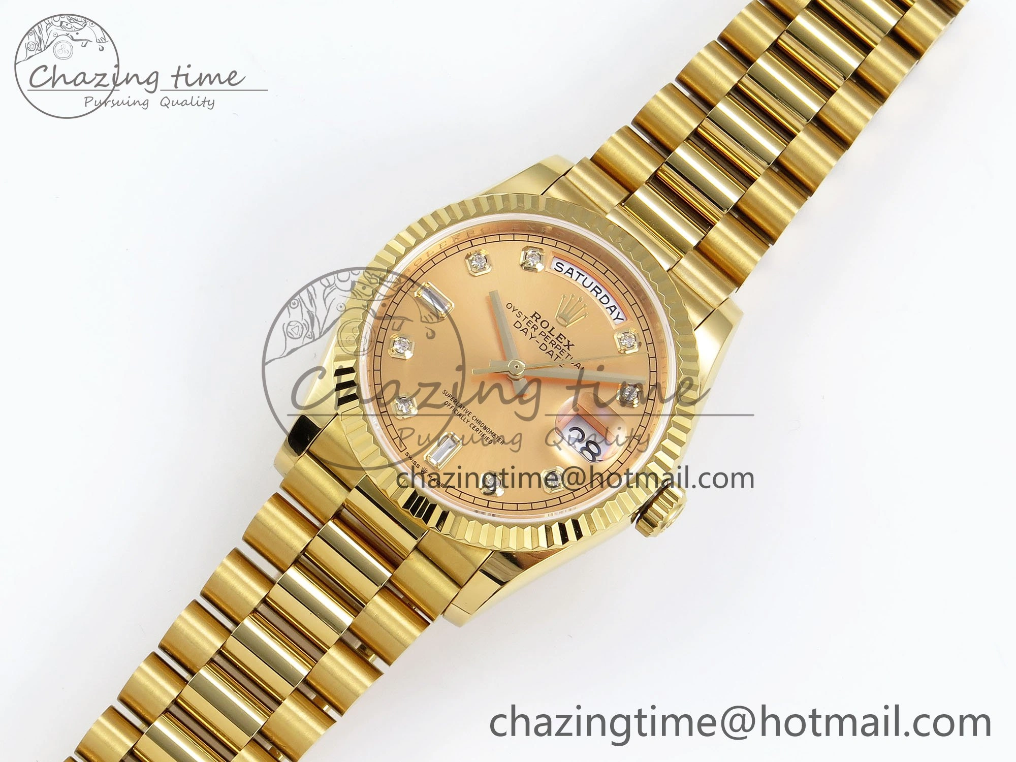 Tailored Day Date 36 YG TWSF Best Edition YG Diamonds Dial on YG Bracelet A 1616