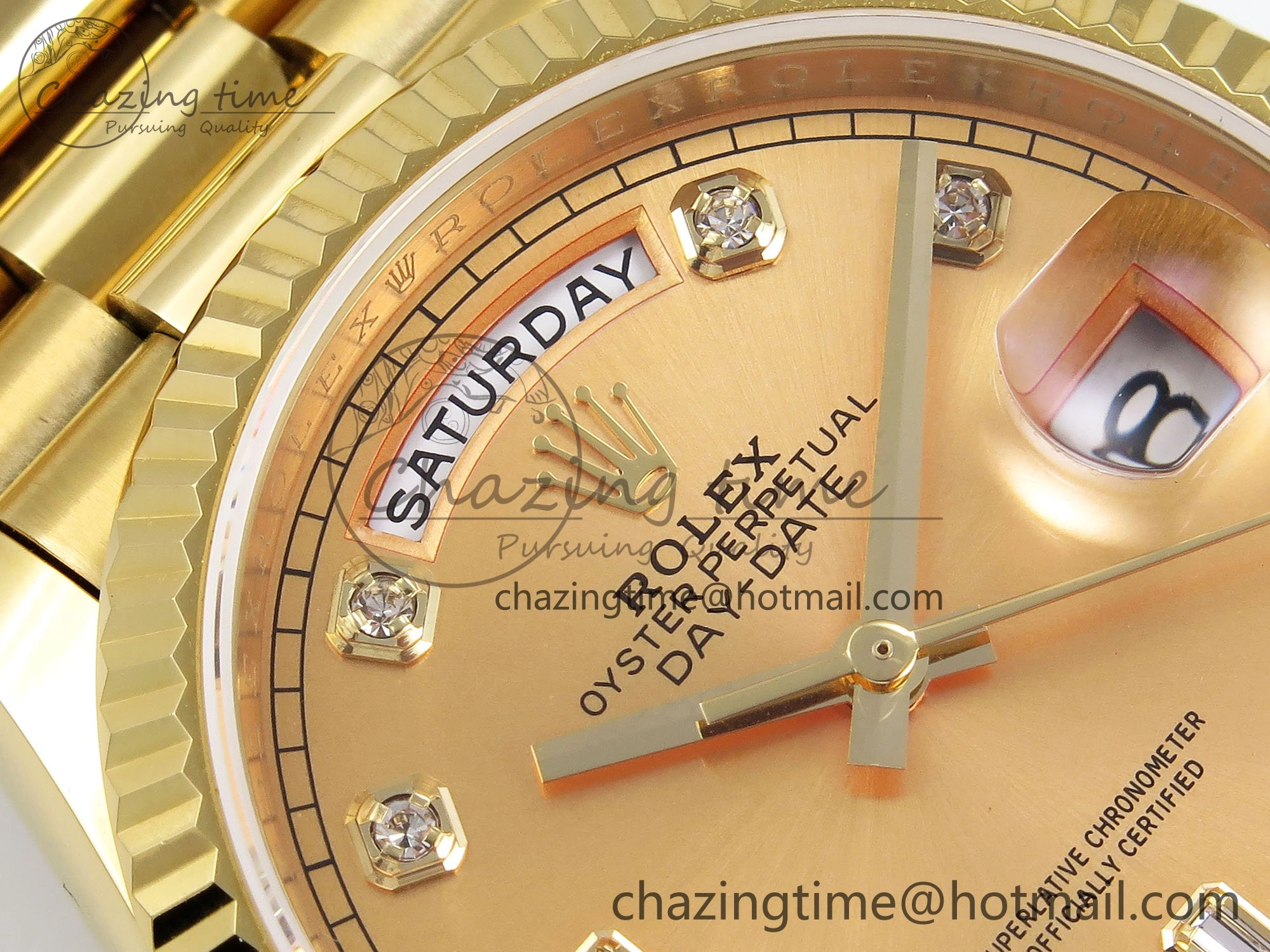 Tailored Day Date 36 YG TWSF Best Edition YG Diamonds Dial on YG Bracelet A 1616