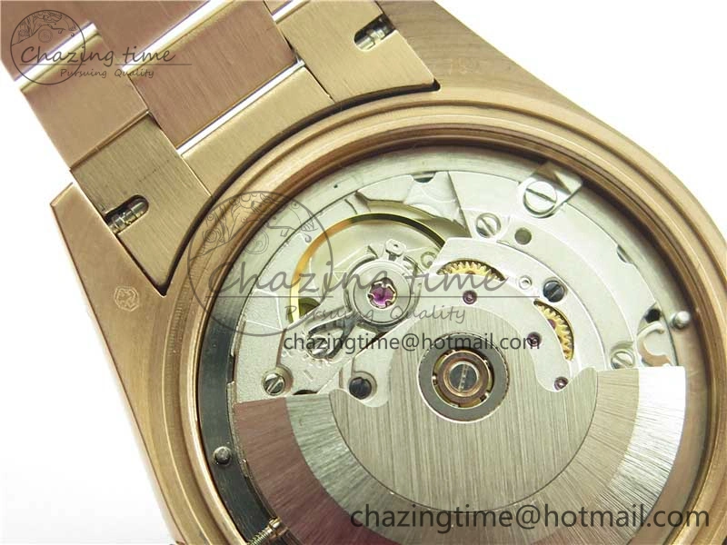 Day-Date 36mm 128235 RG Crystal BP Best Edition Brown Crystal Marker Dial on RG President Bracelet A Stylish 2683