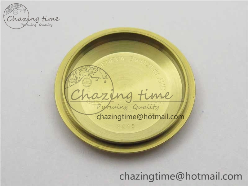 Day-Date 36mm 128235 YG Crystal BP Best Edition Gray MOP Crystal Marker Dial on YG President Bracelet A Durable 2675