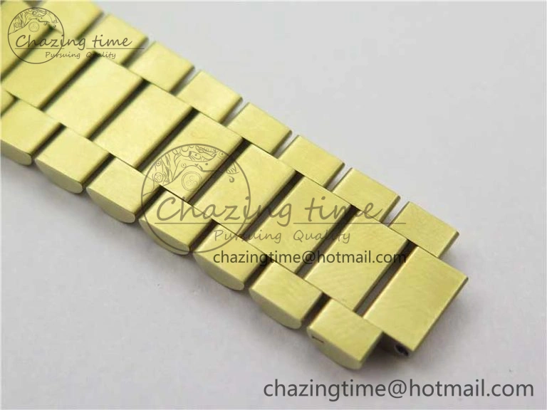 HighPerformance Day-Date 36mm 128235 YG Crystal BP Best Edition Green Crystal Marker Dial on YG President Bracelet A 2671