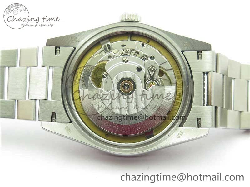 Day-Date 36mm 128239 SS Crystal BP Best Edition Blue Crystal Marker Dial on SS President Bracelet A Timeless 2677