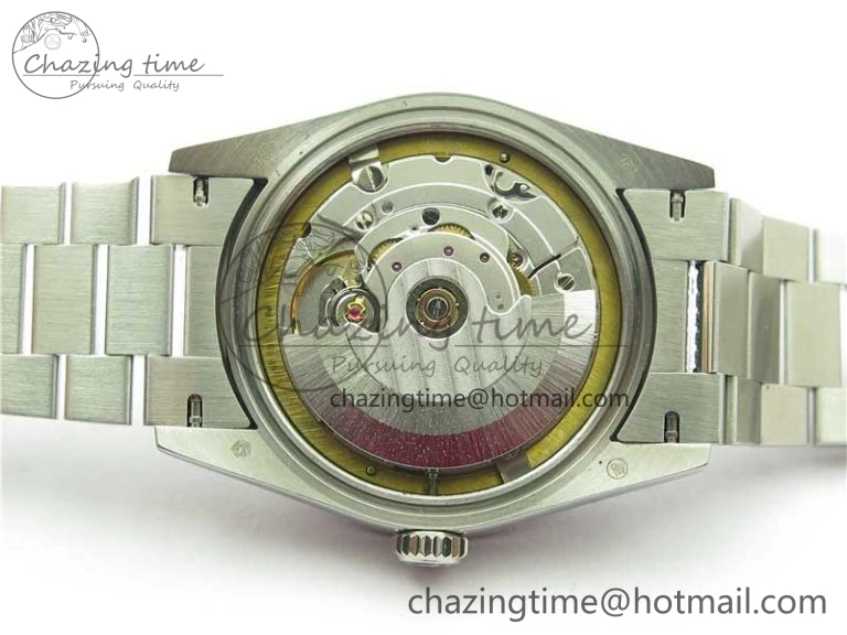 Day-Date 36mm 128239 SS Crystal BP Best Edition Blue Crystal Marker Dial on SS President Bracelet A Timeless 2677