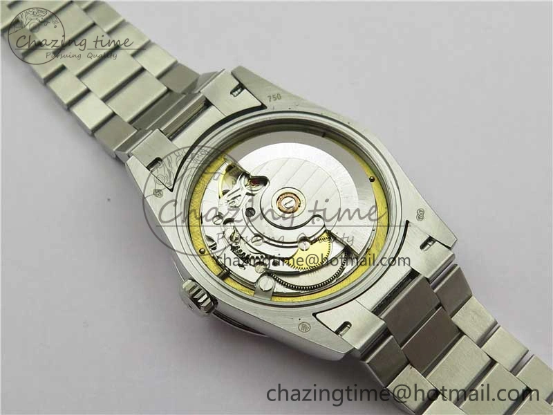 Day-Date 36mm 128239 SS Crystal BP Best Edition Blue Crystal Marker Dial on SS President Bracelet A Timeless 2677
