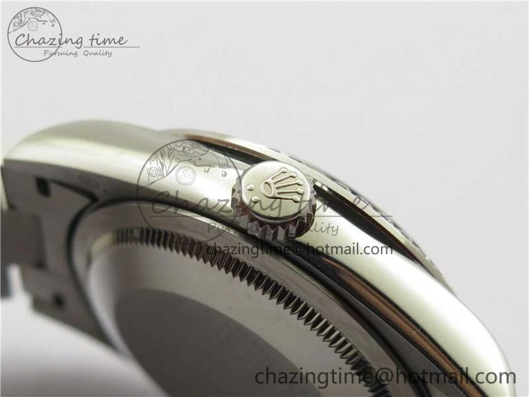 Snug Day-Date 36mm 128239 SS Crystal BP Best Edition White MOP Crystal Marker Dial on SS President Bracelet A 2682