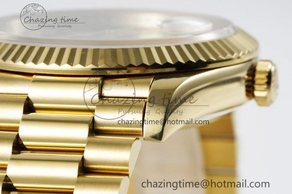 Efficient Day Date 40 228238 YG JDF 1:1 Best Edition Green Dial on YG Bracelet A23J 2248