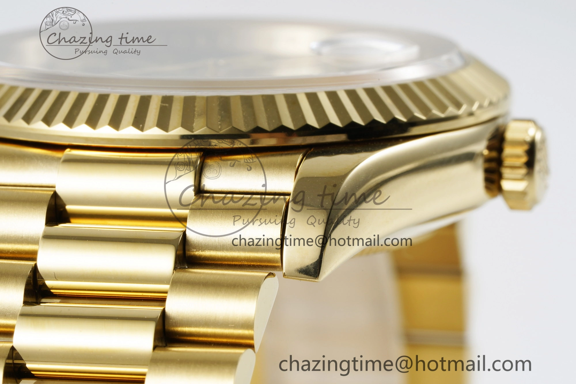 Efficient Day Date 40 228238 YG JDF 1:1 Best Edition Green Dial on YG Bracelet A23J 2248