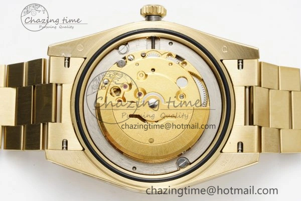 Efficient Day Date 40 228238 YG JDF 1:1 Best Edition Green Dial on YG Bracelet A23J 2248